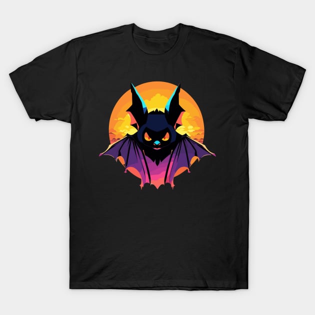 Bat Silhoutte T-Shirt by TaevasDesign